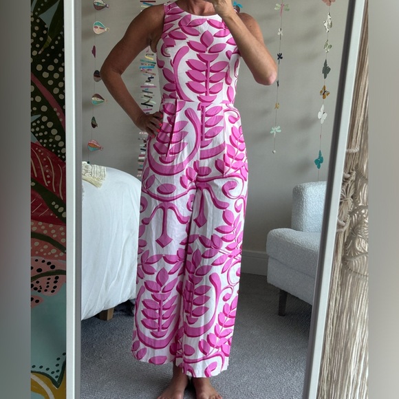 Pink Patterned Jumpsuit - Picture 13 of 13